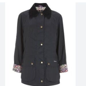 Barbour x Liberty of London Strawberry Thief lined jacket coat Sz 8